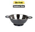 Colander s/steel 30x11cm