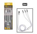 Usb cable 3-in-1 -2.0 amp - 1m