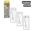 Earphones mini "ear drops" asstd colours