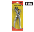 Pliers revolving punch 6-way 4-6mm