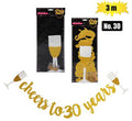 Party banner milestone 3m no-30