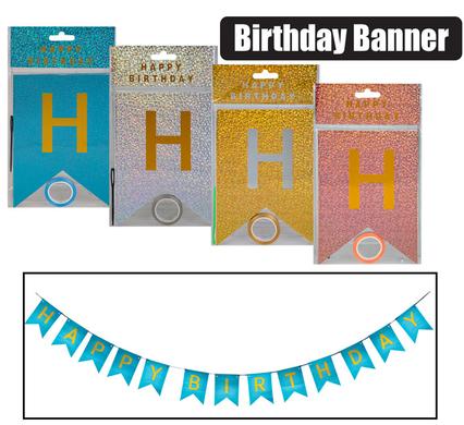 Party banner happy birthday