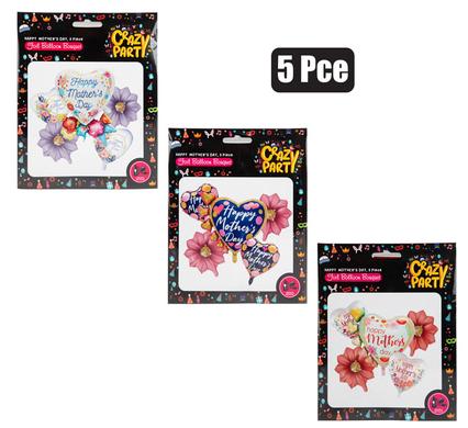 Balloons helium mday bouquet 5pc f-04