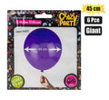 Balloons giant 6pc purple f-02