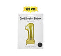 Balloon helium foil gold 1 102cm f-04