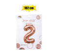 Balloon helium foil rose g 2 102cm f-04