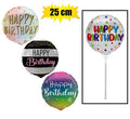 Balloons a/fill bday asstd 25cm