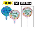 Balloon air fill w/stick mother's day