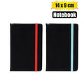 Novelty notebook w/color elastic band a6