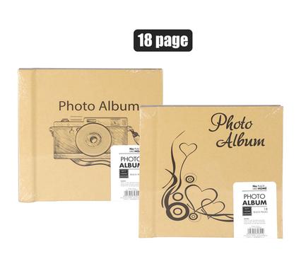Photo album 18 pg black asstd