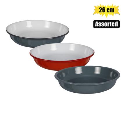 Plate enamel 26cm pasta