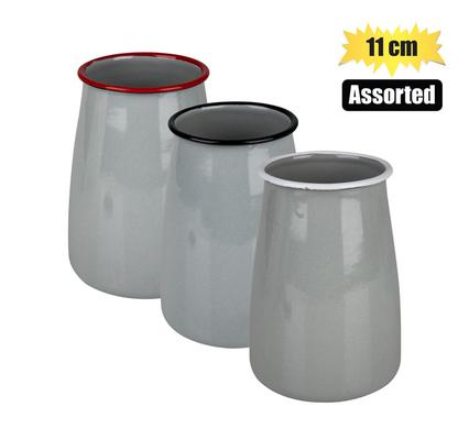 Utensil holder enamel 11cm high