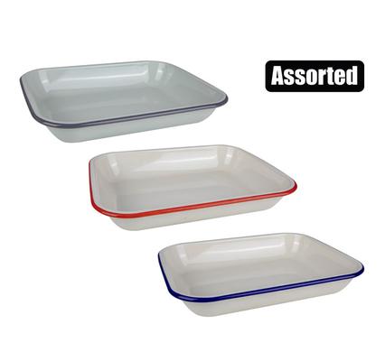 Baking pan 27x34cm enamel