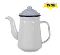 Coffee pot enamel 15cm goose neck spout