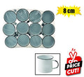 Mug enamel 8cm white-kango