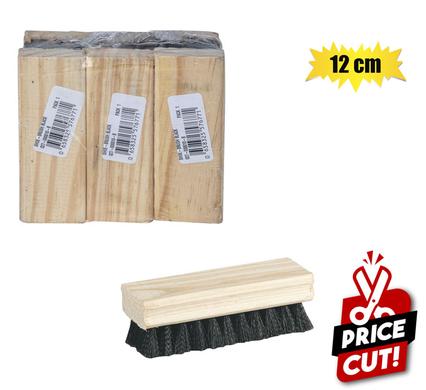 Shoe brush wooden back black