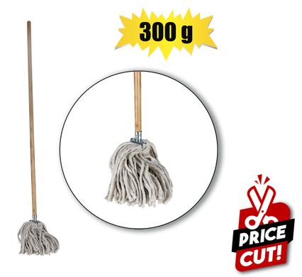 Mop cotton head 300g 1.2m handle