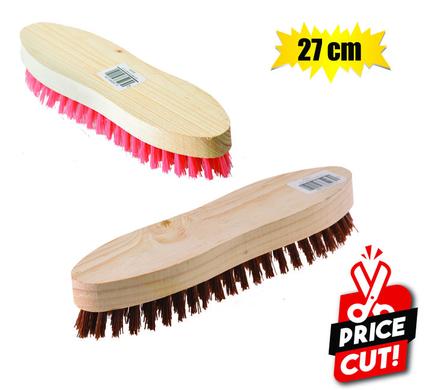 Scrubbing brush wooden back 27cm