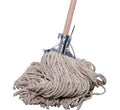 Mop cotton head 400g 1.2m handle w/clamp