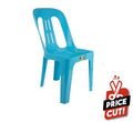 Chair kiddies no armrest - blue
