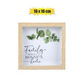 Plaque mdf family in home 16x16cm