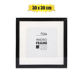 Picture-frame pl shadow box 30x30cm blk