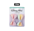 Hair bow shimmer 2pc
