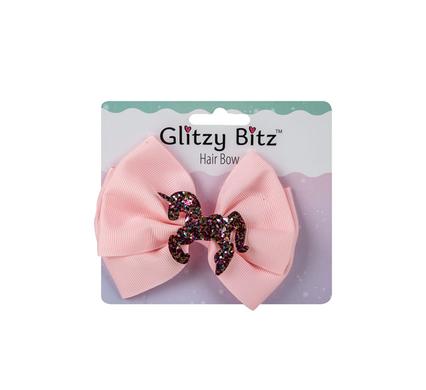 Hair bow unicorn design