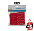 Hair curlers pl 10pc small red