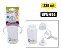 Cooey feeding bottle pl 330ml easy-grip