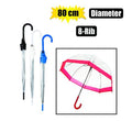 Umbrella dome shaped 8-rib astd 80cm dia