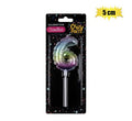 Candle birthday balloon-6 rainbow 5cm
