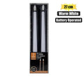 Candle artifical 2 led warm wht 27cm bo