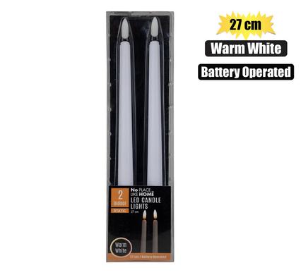 Candle artifical 2 led warm wht 27cm bo