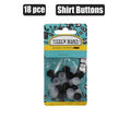 Haberdashery buttons small 18 pack
