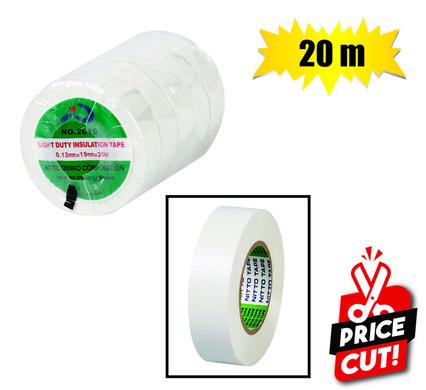 Ins-tape nitto white 19mmx20m