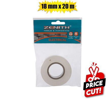 Ins-tape pl 18mmx20m white zenith