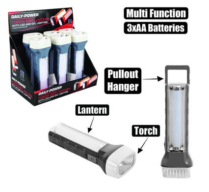 Torch lantern led pl dual function(3xaa)
