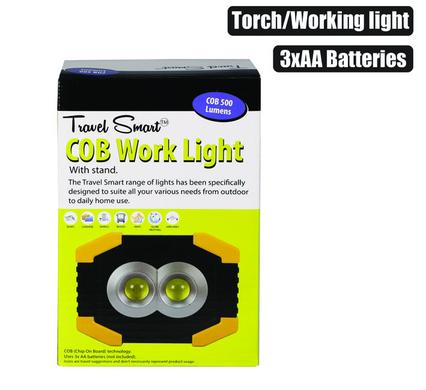 Torch/working light cob (3xaa) 140mm