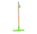 Garden kids rake metal 70cm asstd
