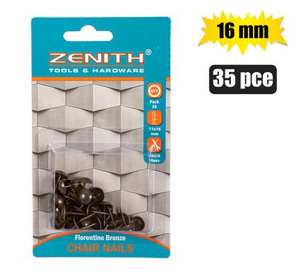 Nails chair 11x16mm bronze 35pce