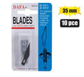 Knife hobby blades 35mm pk-10 blister
