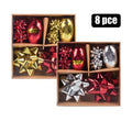 Xmas stationery ribbon & bow set