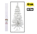 Xmas tree 91cm white (80 tips) boxed