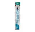 Pet cat toy teasing wand with feathers