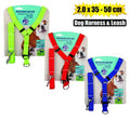 Pet dog harness + lead 2.0x35-50cm