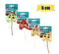 Pet cat toy heart shaped mouse 6cm