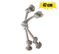 Pet dog toy tug - knotted string 47cm