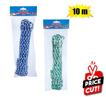 Ski-rope 10mm x 10m-hank 2-color zenith