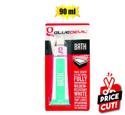 Glue-devil silicone 90ml bath (white)
